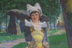 <center>Lillian in Breton costume, Pont-Aven</center>