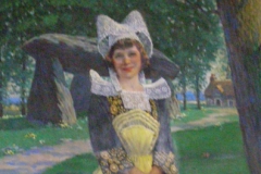 Lillian in Breton costume, Pont-Aven